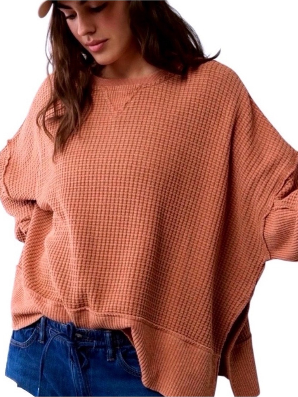 American Eagle Outfitters Waffle seriously lived in Top size xs